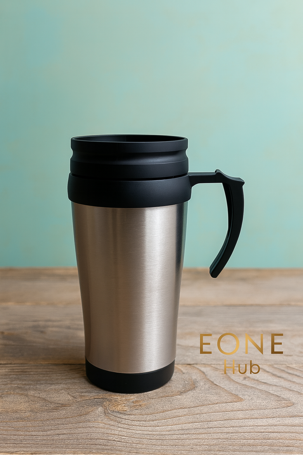 2-in-1 Travel Coffee Mug & 500ml Stainless Steel Water Bottle Set – Reusable & Porta
