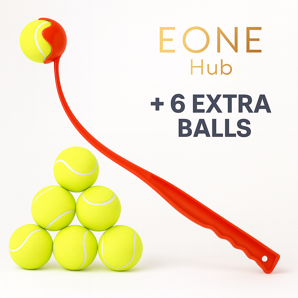 Interactive Dog Ball Launcher with 6 Durable Balls – Outdoor Fetch Toy for Pets