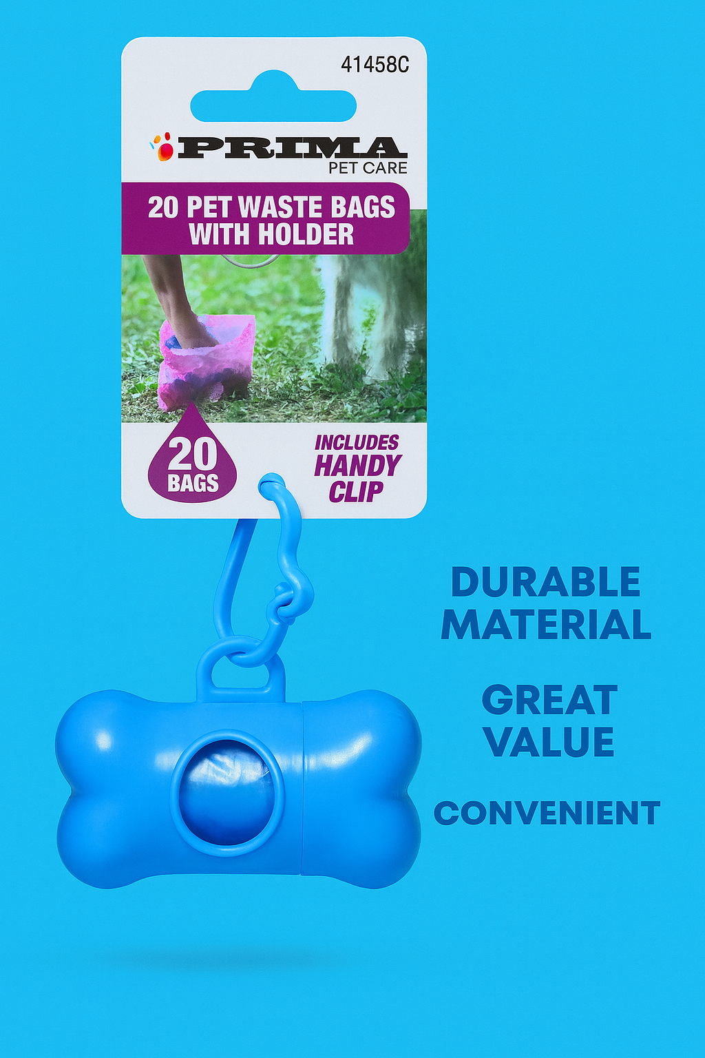 Dog Poop Scooper Set with 140 Waste Bags & Bag Holder – Portable Pet Waste Pick Up Kit