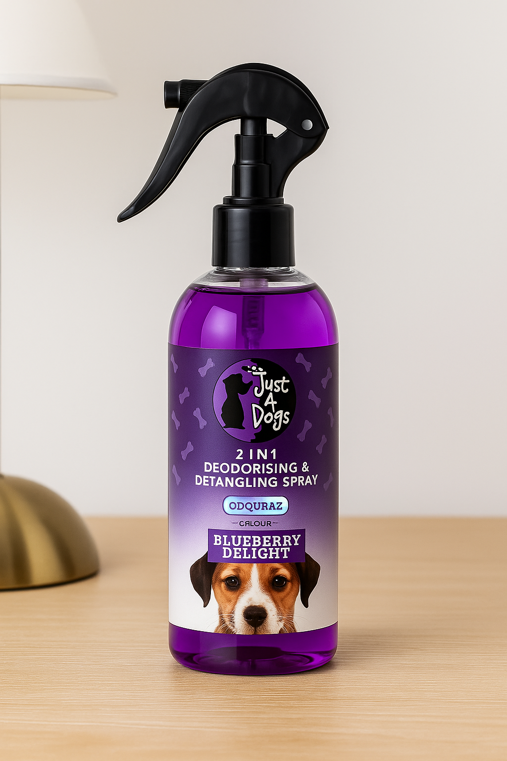 3-in-1 Dog Grooming Care Set – Shampoo, Deodorant & Two-Way Brush
